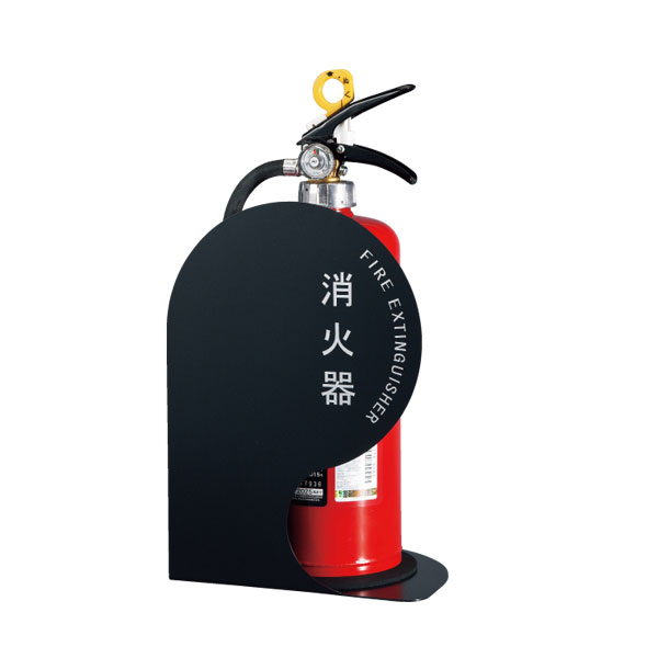 【神栄ホームクリエイト】消火器ボックス 据置・コーナー兼用型 SK-FEB-FG350-1 ブラック