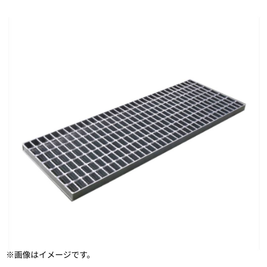【中部コーポレーション】横断溝・側溝用スチールグレーチング 溝蓋 本体のみ 適用荷重：T-2VG5B44-5寸法：995×600×44（mm）(4.0)