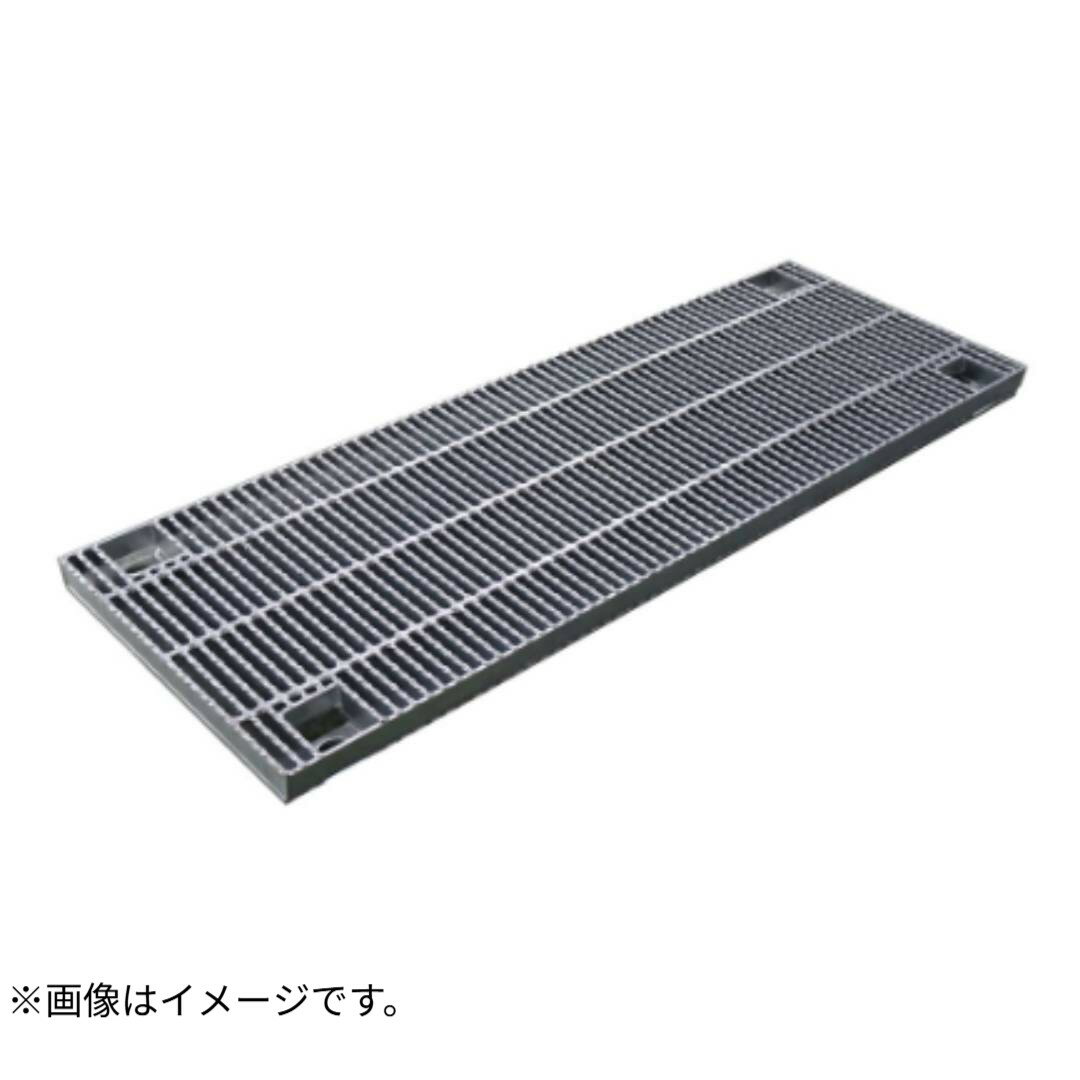 【中部コーポレーション】騒音防止用 ボルト固定式細目スチールグレーチング溝蓋 本体のみ 適用荷重：T-25、T-20VG1HAB 750-4.5A寸法：（498＋498）×550×50（mm）