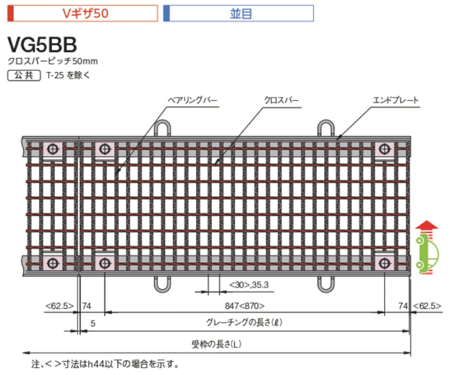 【中部コーポレーション】騒音防止用ボルト固定式スチールグレーチング 溝蓋 本体...
