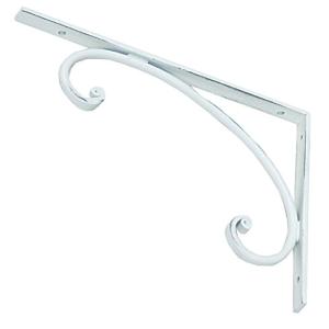 【ドゥーブ】[欧風金物]棚受 L&W Bracket [BR218WH](白)2本組