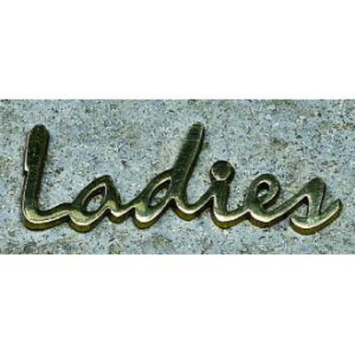 楽天おうちまわり 楽天市場店[欧風金物]切文字「Ladies」 [SL145P] ゴールド【DUVE ドゥーブ】