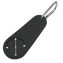 カラビナ付きタオルホルダー 黒 本体100×45mm 375865