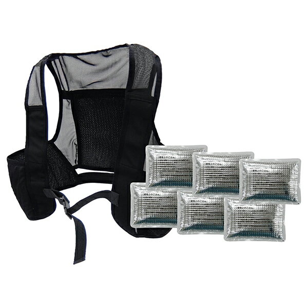 ピタッと冷却ベスト 予備保冷剤付きパッケージ 375664
