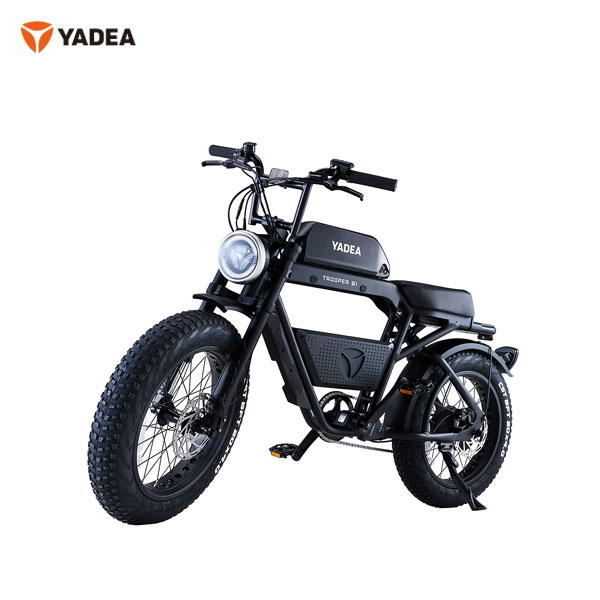 【電動自転車】【おしゃれ】【かっこいい】【快適走行】【大容量バッテリー】YADEA 電動アシスト自転車 TROOPER-01