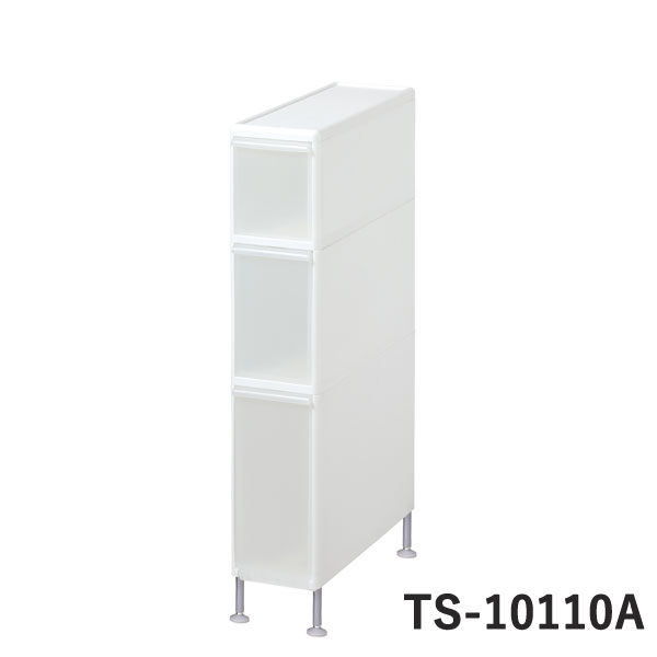 Sink Side Racks - 【ライクイット】アジャスター付ストッカー幅 17cm TS−10110A ホワイト