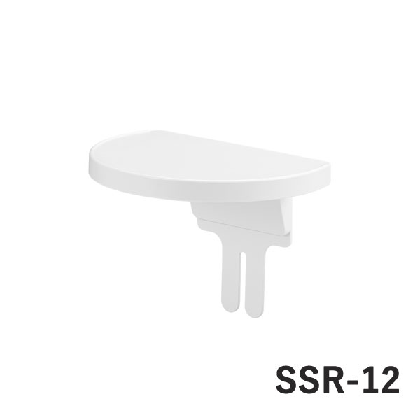 ■商品のご紹介ペーパーホルダーのネジを緩めて、壁との隙間にベースを差し込みネジを締め直せば完成する簡単便利棚。スマホや文庫本など身のまわりのモノのちょっと置きに便利。型番SSR−12商品番号086601889色ホワイトサイズW18×D12.8×H13cm重量80g耐荷重約600g（設置するペーパーホルダーに依存します)材質ABS樹脂