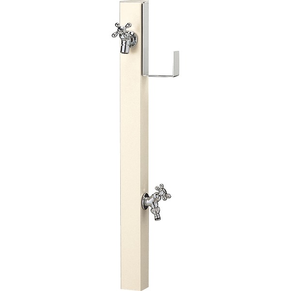 【ユニソン】【水栓柱】スプレスタンド60ソリッド ホースハンガーセット 左右 オフホワイト 蛇口2 SL 600592120