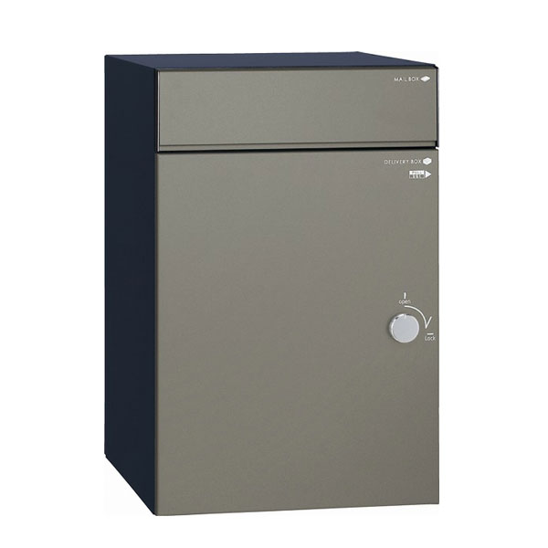 【ユニソン】【門柱】【宅配ボックス】【ポスト】コルディア100ライト 左開きタイプ 後出し マットグレー 323181220