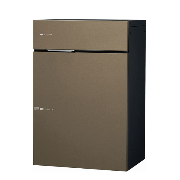 【今だけ！スーパーセール限定10%off！】【ユニソン】【門柱】【宅配ボックス】【ポスト】ヴィコ DB スリム90 ポスト有 右開 前出 メタルブラウン 324042270
