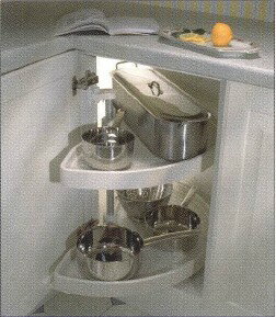 ハーフェレ HAFELE キッチン関連金物 1/2回転コーナートレー 1/2回転コーナートレー用ポールセット [541.54.040] [3]