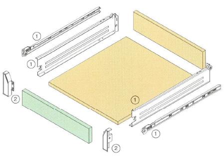 ハーフェレ HAFELE キッチン関連金物 i Box H86 2段引 内引出し用 (2)内引出し用ブラケット右用 [554.76.023] ouchimawari-10011275 おうちまわり 楽天市場店 サンプル画像2