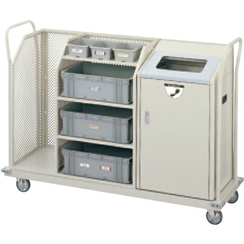 【送料無料 一部地域除く】リサイクルボックス RBK-500SP 1段キャリー YW-102L-ID W1524×D486×H1087mm[CONDOR(コンドル)] [※代引不可]