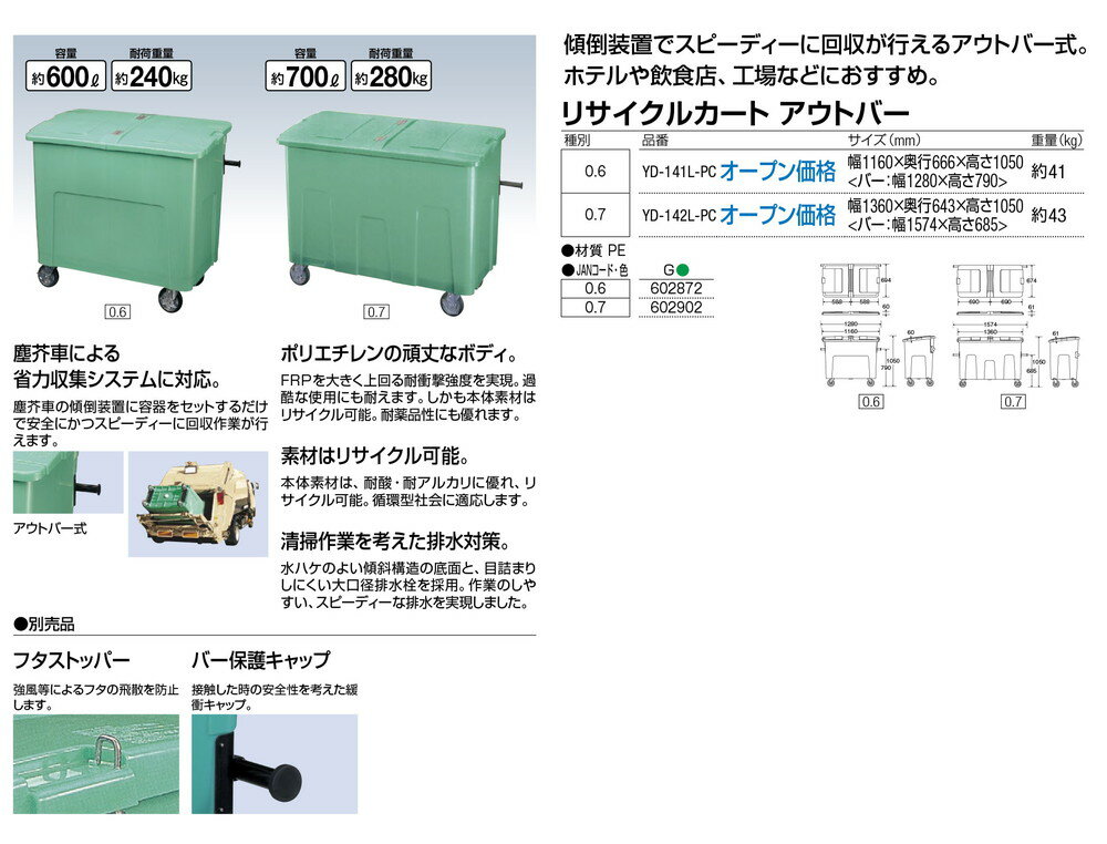 【送料無料 一部地域除く】リサイクルカート ア...の紹介画像2
