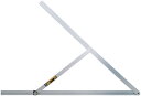 アルミ自由金 90cm 目盛なし 筋交付 H955×W22×D20mm 680g