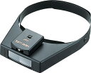 ルーペ W-3 双眼ヘッドルーペ 1.5~3.0倍 ライト付 H260×W190×D60mm 100g