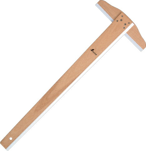 T型定規 木製60cm H655×W240×D15mm 184g