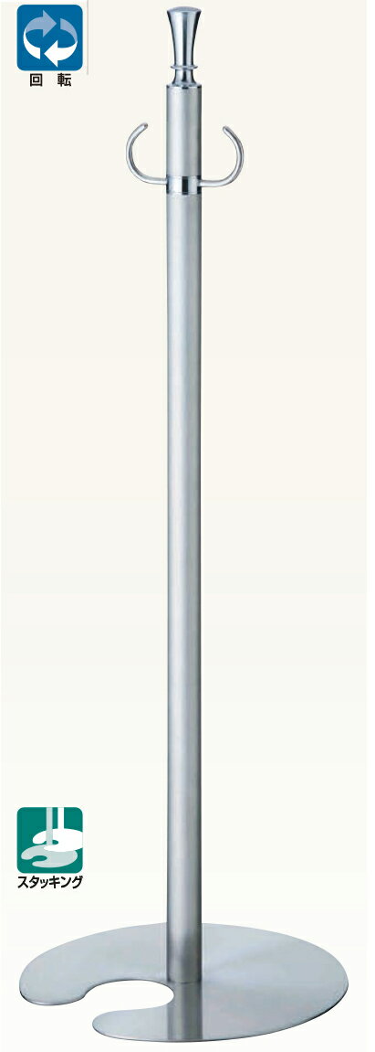 【送料無料 一部地域除く】シロクマ フロアパーティションポール FPP-0204 CR/鏡面（数量：1）