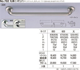 【シロクマ】ステン丸棒ニギリバー No.702 大 HL（数量：1）