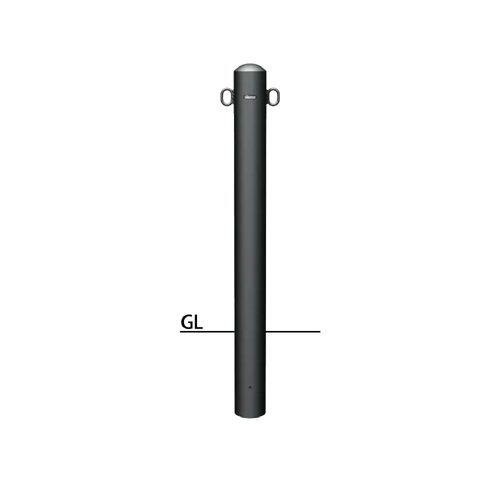 【サンポール】【固定式】マットブラックピラー FPMB-11U 両フック F-11