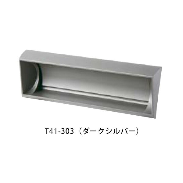 【タマヤ】【投函口】【戸建て】口金タイプ一体型 ヨコ型 T41-2B6 W288×H390×D310mm 303(ダークシルバー)[※代引不可]