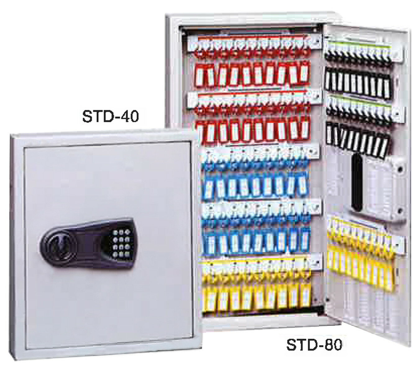 TANNER STDテンキー式キーボックス STD-40 W420×H450 アイボリー