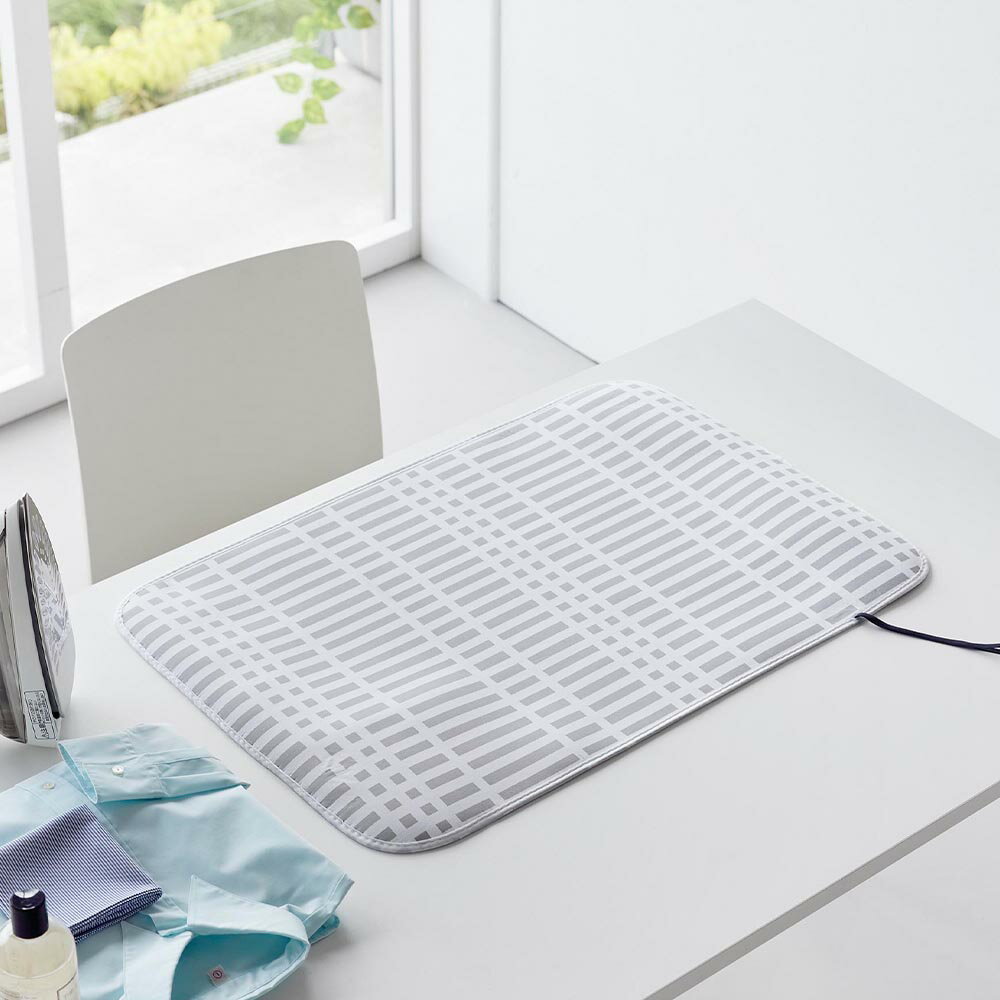 【ポイント5倍】【山崎実業】【アイロン台】北欧風 暮らしの定番 折り畳みアイロンマット グレー 1438 ..