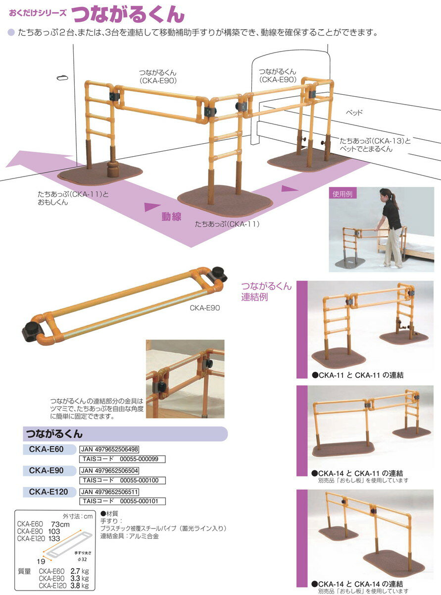 つながるくん CKA-E90 H19×W103cm 質量：3.3kg [※代引不可][個人宅送り不可]