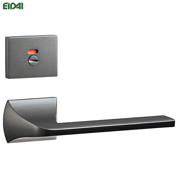 永大産業 レバーハンドル[50PMK型・表示錠・パールブラック色] 角座一体型デザイン オプション 部材