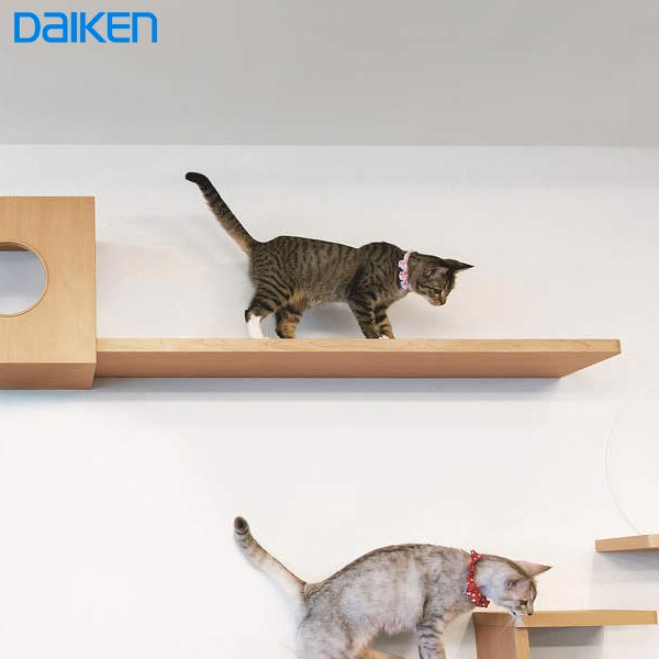 大建工業 ねこルート(片側R)＋専用金具(ブラケット)猫がすれ違える壁付けの通り道 壁面造作部材 DAIKEN ダイケン hapia