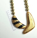 タイ ゴールド アーティスティック モチーフ ネックレス ブルー ゴールド アクセサリー プレゼント アジアン 敬老の日 レディース エスニック