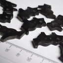 インド 手彫りボタン10個セット 動物 二つ穴 黒色 プレゼント アジアン 母の日 ハンドメイド 手作り エスニック ネコポスOK ナチュラル素材