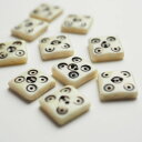 インド 手彫りボタン9個入りセット 四角 プレゼント アジアン ハンドメイド 手作り エスニック ネコポスOK ナチュラル素材