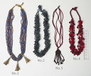 インドネシア グラスビーズ ネックレス ファッション ハンドメイド アクセサリー プレゼント アジアン 敬老の日 エスニック レディース