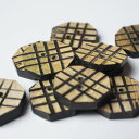 インド 手彫りボタン5個セット 丸 二つ穴 プレゼント アジアン 母の日 ハンドメイド 手作り エスニック ネコポスOK ナチュラル素材