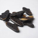 ボタン10個セット(水牛の骨) 茶色 二つ穴 プレゼント アジアン 敬老の日 ハンドメイド 手作り クラフト エスニック ネコポスOK ナチュラル素材