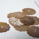 インド 手彫り貝ボタン5個セット 丸 二つ穴 プレゼント アジアン 母の日 ハンドメイド 手作り エスニック ネコポスOK ナチュラル素材