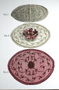 インド 刺繍花瓶敷き オーバル マット 飾り布 プレゼント アジアン 母の日 エスニック ナチュラル インテリア