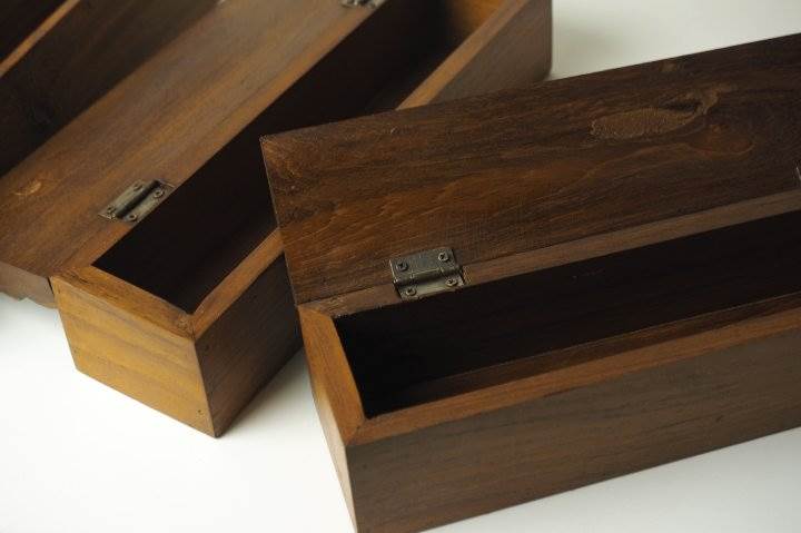 アジアの布 ウィージャのタイ チーク材ボックス ロング ブラウン フタ付き 雑貨 プレゼント アジアン クリスマス エスニック【雑貨】｜アングル3