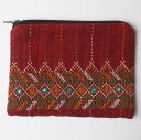 インド ミラー刺繍 ポーチ 赤 プレゼント アジアン 敬老の日 エスニック メンズ レディース ネコポスOK