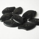 インド 手彫りボタン10個入りセット 黒色 2つ穴 プレゼント アジアン 母の日 ハンドメイド 手作り エスニック ネコポスOK ナチュラル素材