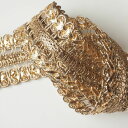 ブレード リボン ゴールド 36mm幅 リボン 手芸 プレゼント アジアン 母の日 ハンドメイド 手作り クラフト ブレード エスニック ネコポスOK