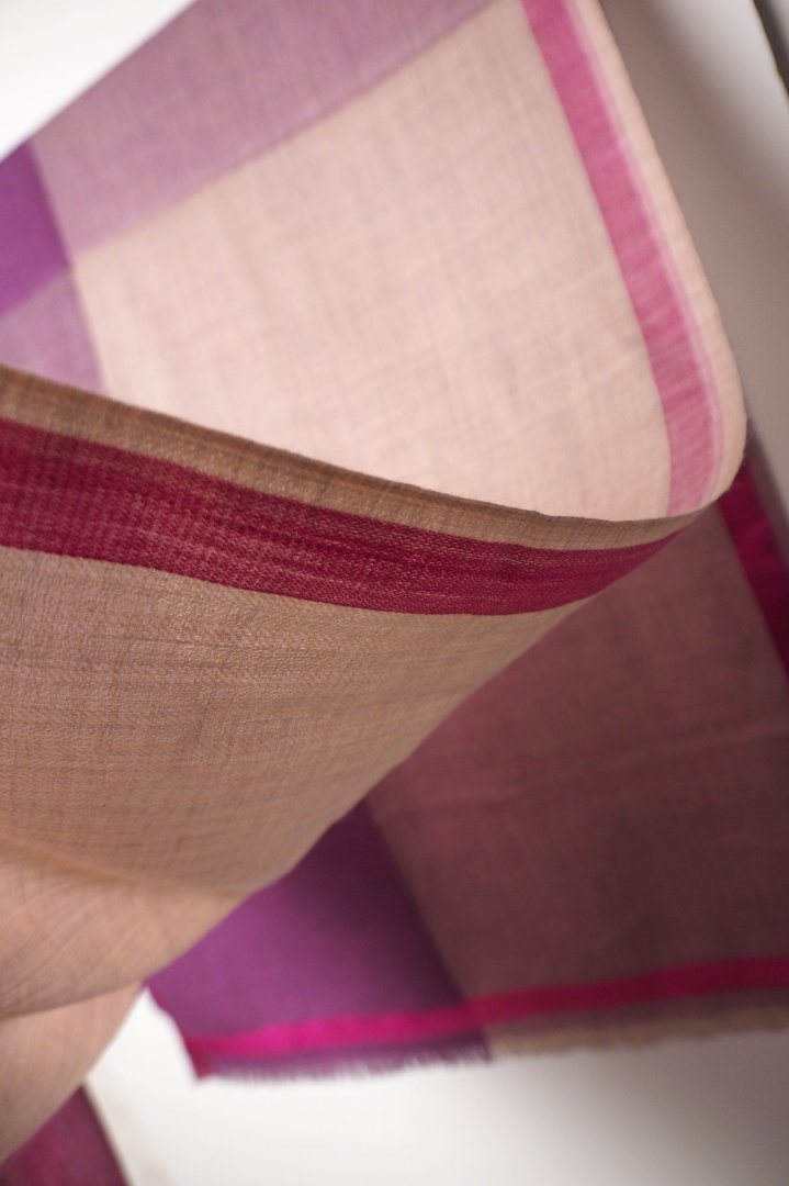 インド ウール ヘリンボン 4色 ショール ピンク (ストール、スカーフ) プレゼント アジアン インテリア エスニック メンズ レディース 送料無料 +H