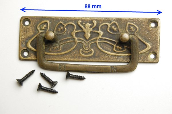 インドネシア 植物モチーフ アンティーク風真鍮引き出しノブ 雑貨 プレゼント アジアン クリスマス エスニック