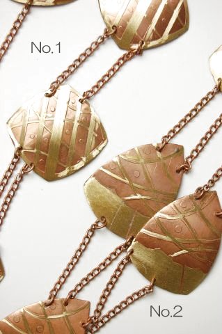 インド 手彫りコッパーチェーンネックレス アクセサリー プレゼント アジアン クリスマス レディース ..