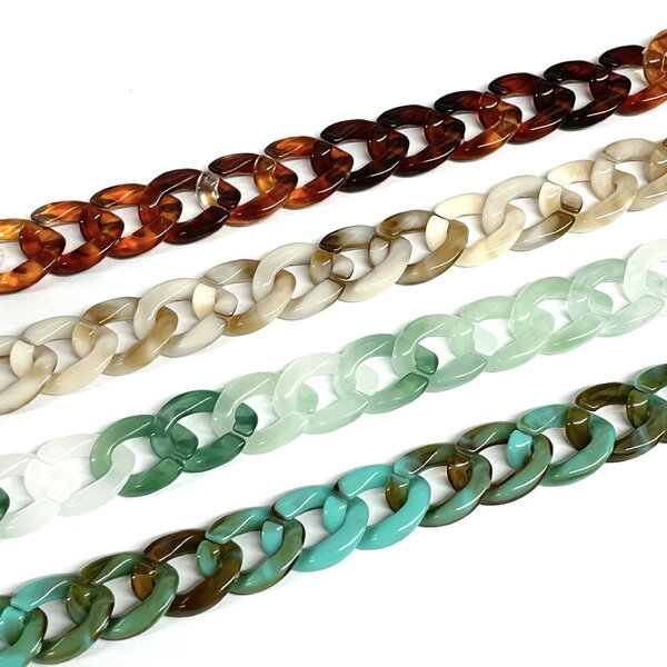 プラスチックチェーン約13mm×10mm 約70cm(1本入) メガネチェーン ハンドメイド クラフト リンクチェーン