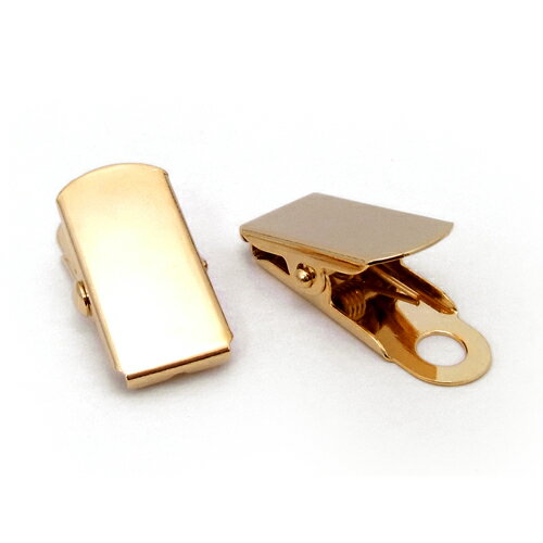 基礎金具 クリップ(28×10mm)2個入【ゴールド】のサムネイル