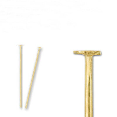 基礎金具 Tピン (0.7×55mm) 【(J)ゴールド/国内メッキ】約5グラム入(約20本程度)