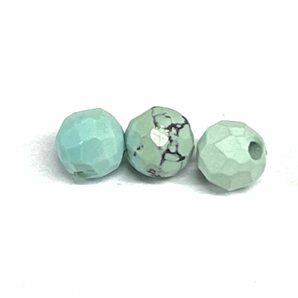天然石 丸カット3mm 8個入 ターコイズ