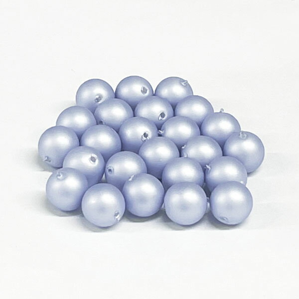 プラパール 8mm【マットライラック】約30個入 ハンドメイド 日本製 パール 丸玉 イミテーション 通し穴..